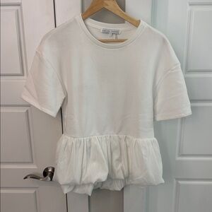 WORN ONCE English Factory Bubble PeplumTee